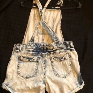 Denim Overall Shorts